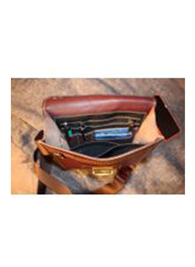 Bamm Cowhide Leather Crossbody Bag brown - Image 3