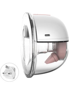YOUHA Wearable Hands Free Breast Pump-White/Pink  - Image 1