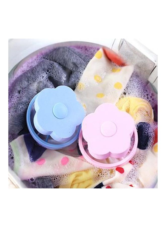 مجموعة إزالة الشعر العالق بالملابس مكونة من كيس فلتر شبكي على شكل زهرة وردي 3.74بوصة - Image 3