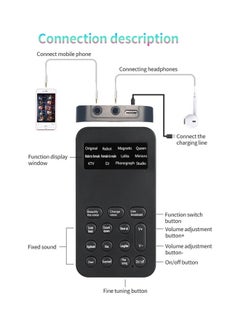Generic Mini Voice Changer Sound Effects Machine Plug and Play V7974_P Black  - Image 5