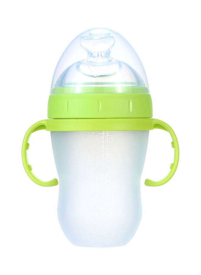 240ml-Silicone Squeeze Leak Proof Non-Toxic Baby Rice Cereal Bottle with Dispensing Spoon  - Image 1