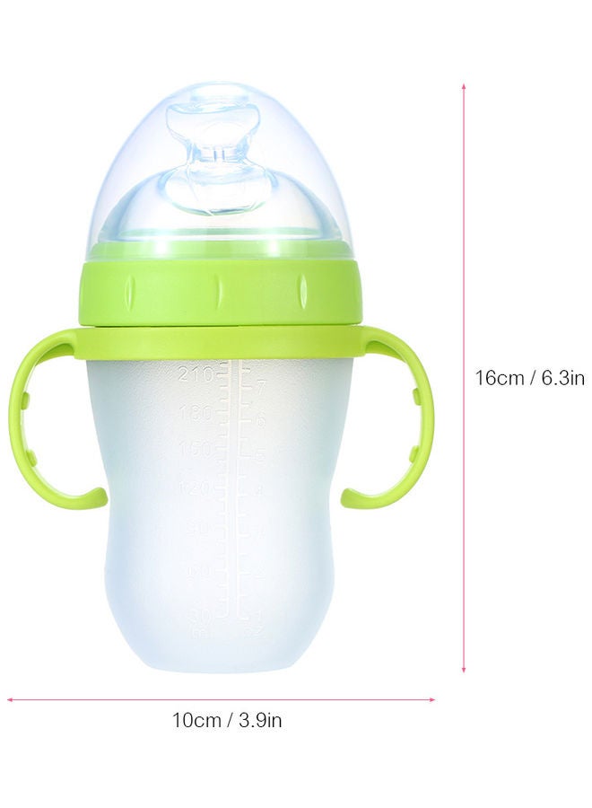 240ml-Silicone Squeeze Leak Proof Non-Toxic Baby Rice Cereal Bottle with Dispensing Spoon  - Image 3