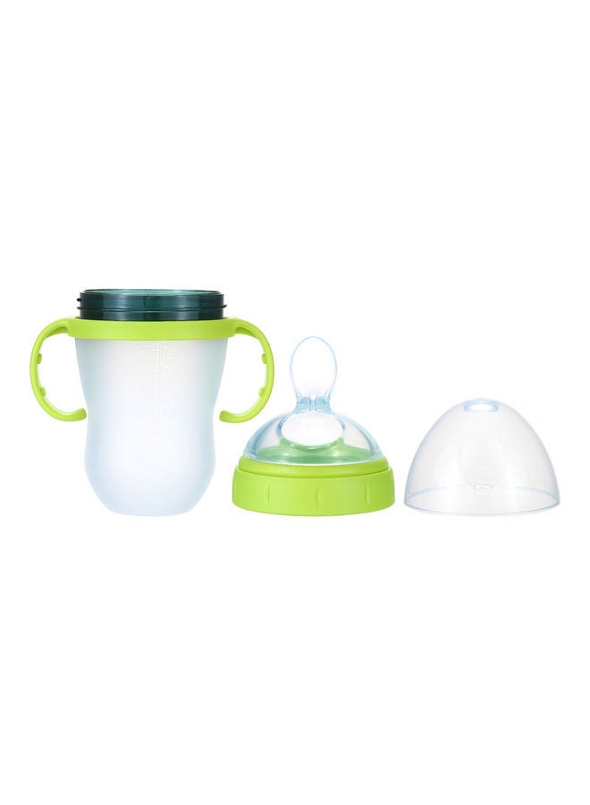 240ml-Silicone Squeeze Leak Proof Non-Toxic Baby Rice Cereal Bottle with Dispensing Spoon  - Image 5