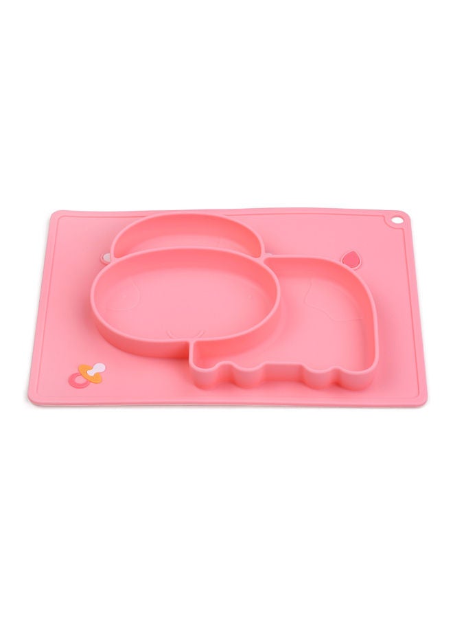 Hippo Shape Food Catching Non-Slip Heat-Resistant Silicone Baby Placemat - Image 5