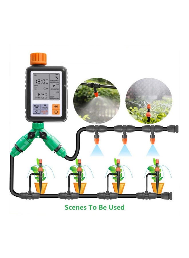 Arabest LCD Screen Electronic Automatic Water Timer Sprinkler Tool Black/Orange 16cm  - Image 2