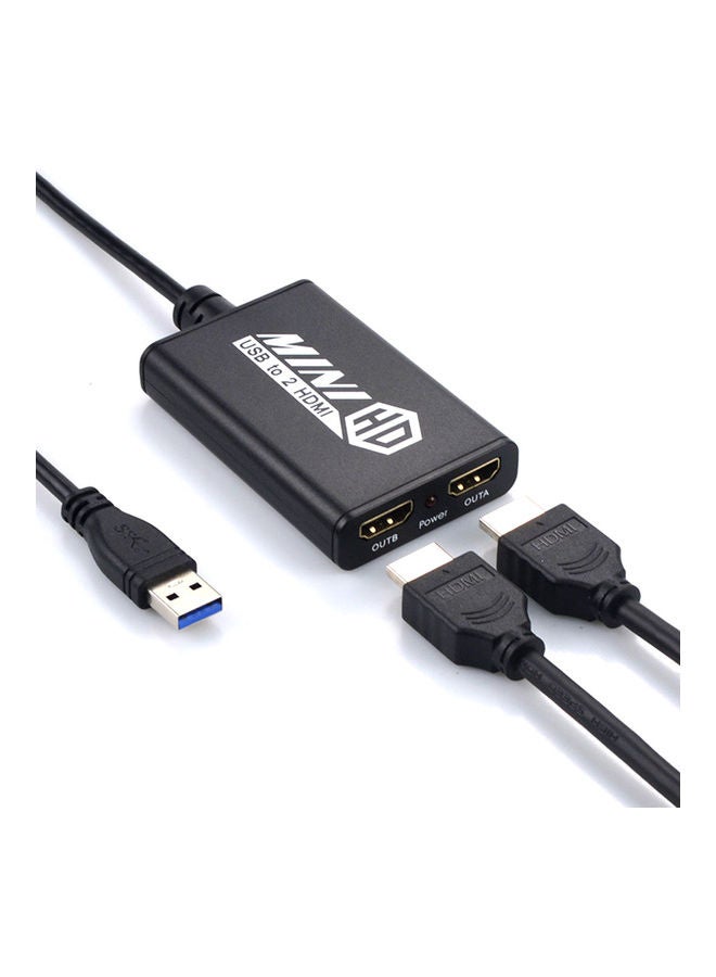 محول من USB إلى HD أسود - Image 3