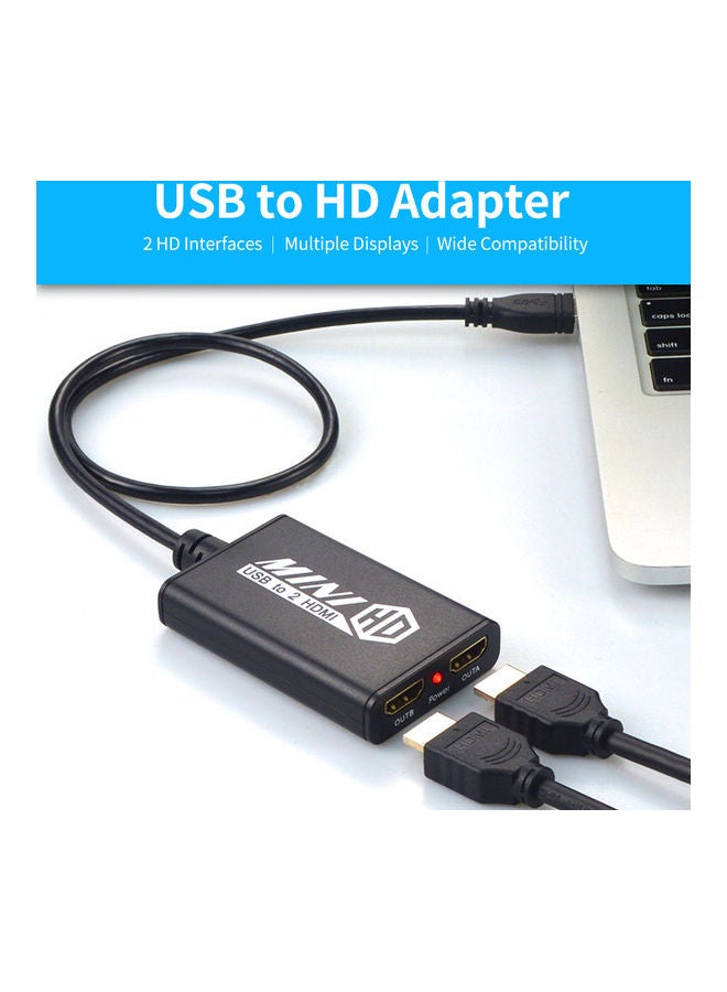 محول من USB إلى HD أسود - Image 4