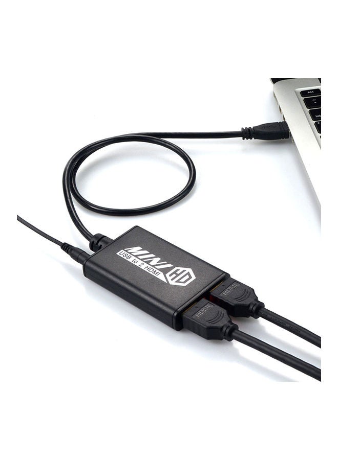 محول من USB إلى HD أسود - Image 2