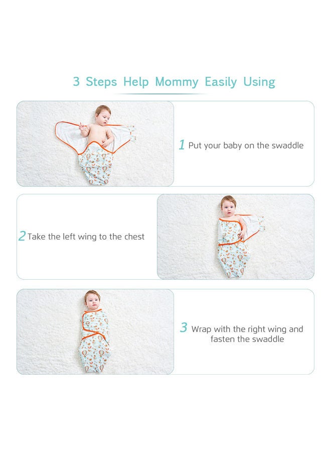 انسولار مجموعة مكونة من بطانيتي تقميط للف الأطفال - Image 3