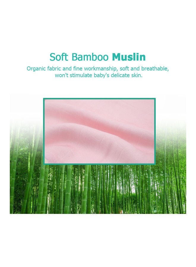 kribbea 100% Organic Bamboo Muslin Soft Absorbent 3 Layers Adjustable Bib  - Image 2