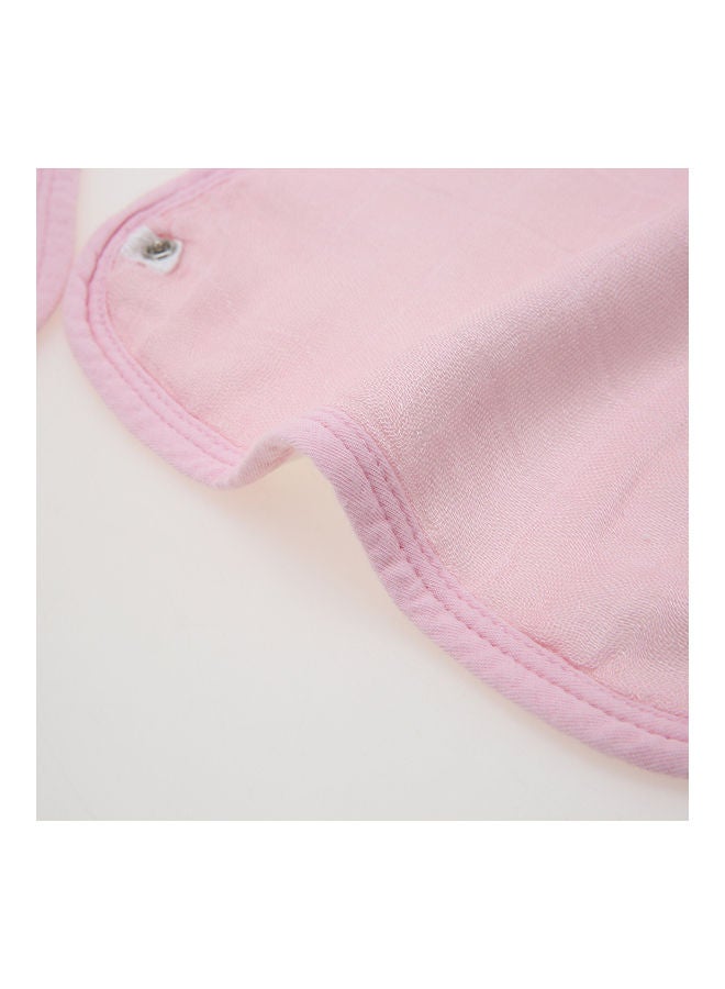 kribbea 100% Organic Bamboo Muslin Soft Absorbent 3 Layers Adjustable Bib  - Image 3