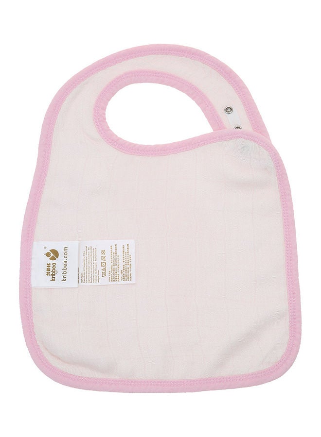 kribbea 100% Organic Bamboo Muslin Soft Absorbent 3 Layers Adjustable Bib  - Image 4