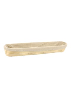 French Bread Dough Proofing Basket With Cloth Cover Beige
