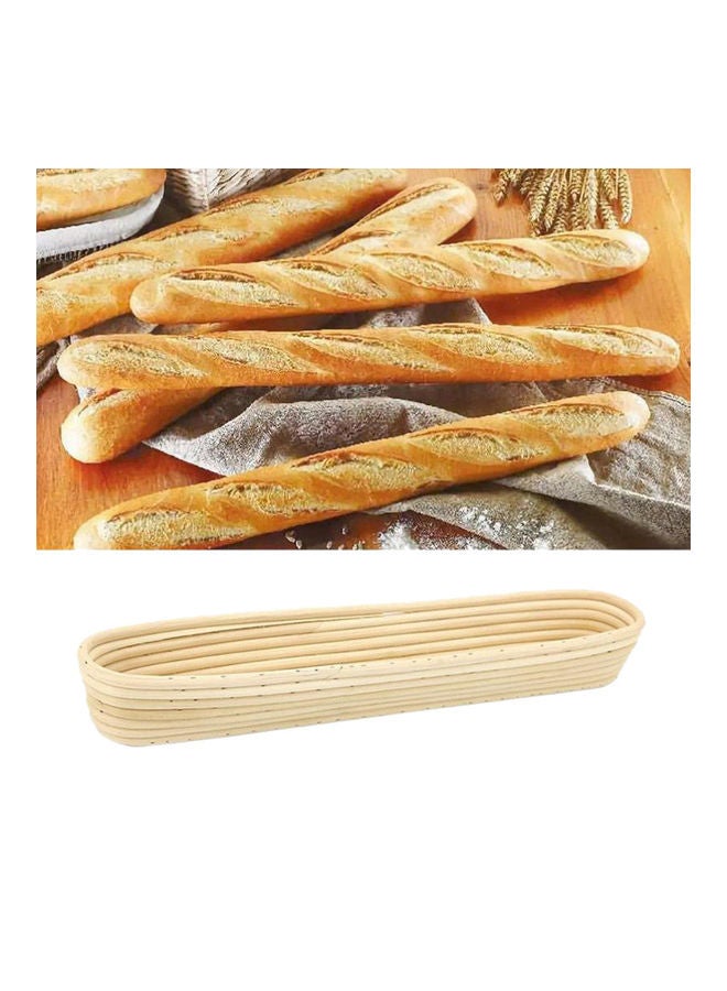 Generic - French Bread Dough Proofing Basket With Cloth Cover Beige - Image 1