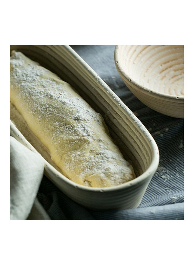 Generic - French Bread Dough Proofing Basket With Cloth Cover Beige - Image 1