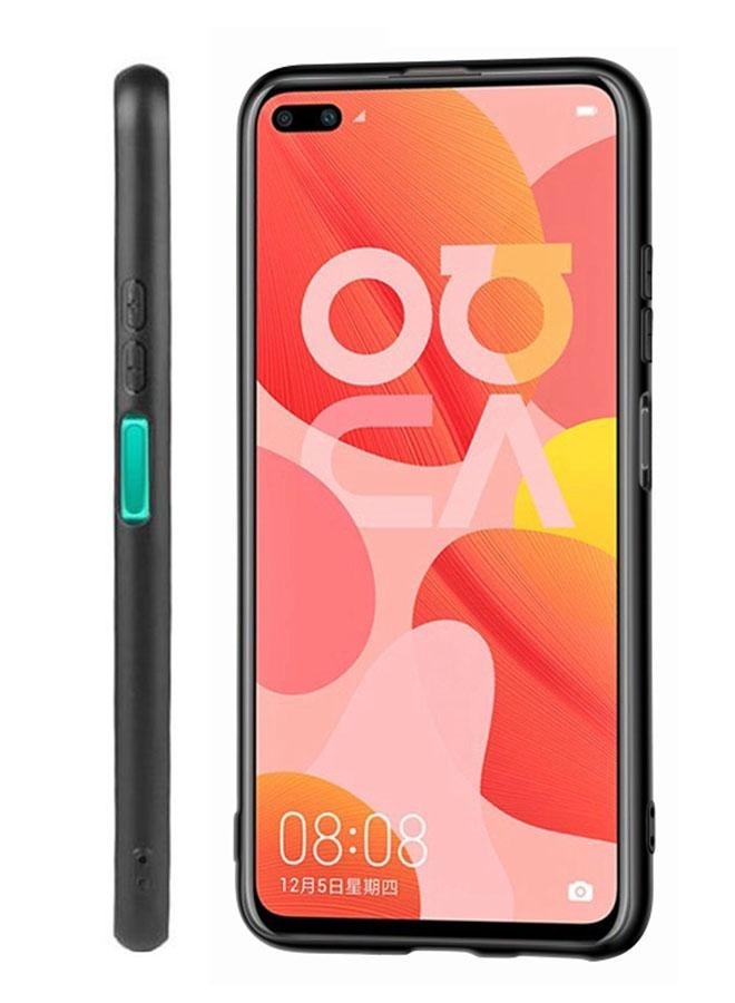 Covernex - Protective Case Cover For Huawei Nova 6 5G Brown Hat Girl  and  Effiel Tower - Image 1