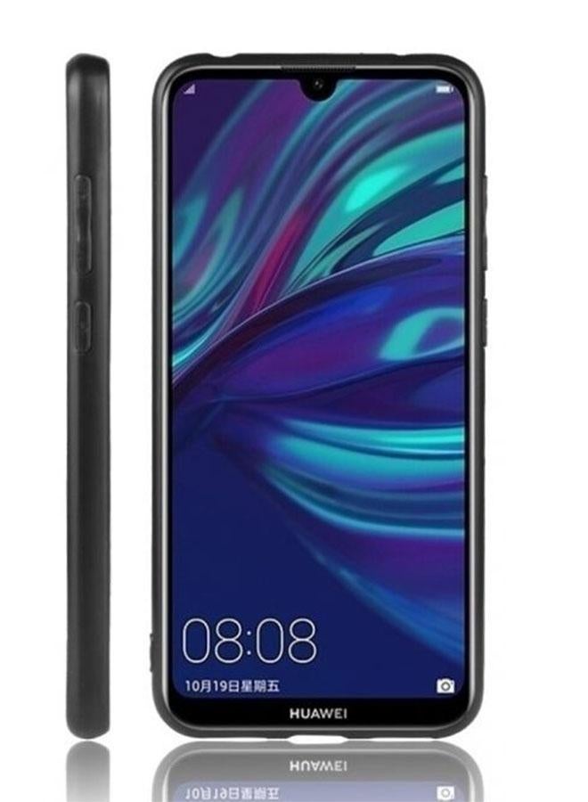 Covernex Protective Case Cover For Huawei Y7 Prime 2019 Red  and  Green Strips On Brown Pattern - Image 2