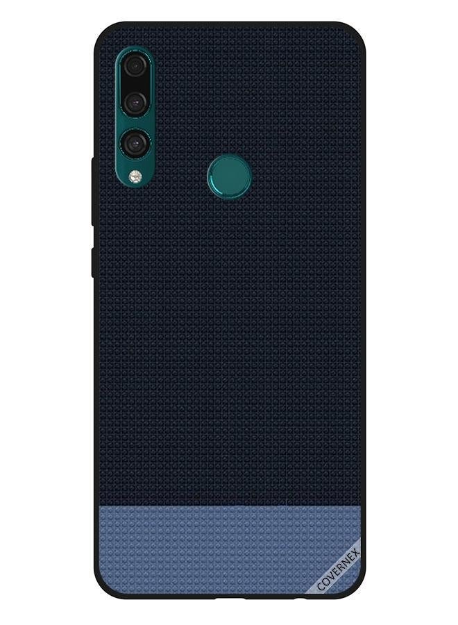 كوفرنيكس غطاء حماية واقٍ لهاتف هواوي Y9 برايم 2019 تصميم نقاط باللون الأزرق - Image 1
