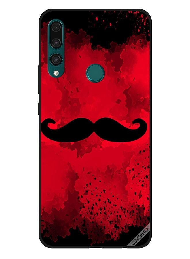 Covernex Protective Case Cover for Huawei Y9 Prime 2019 Coustache Red Bg  - Image 1