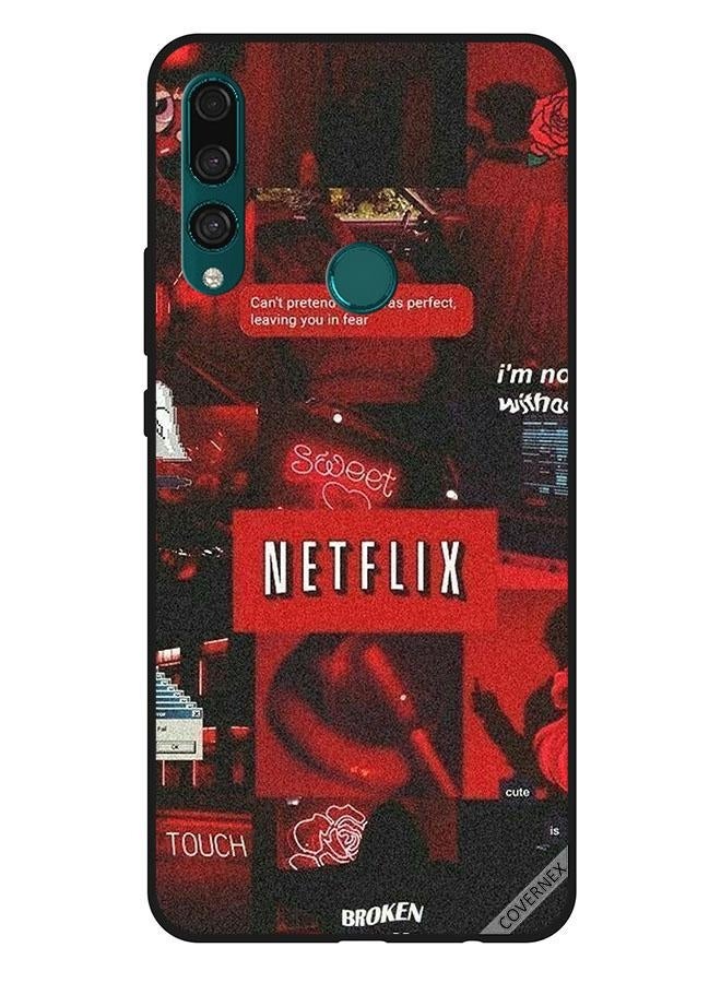 Covernex Huawei Y9 Prime 2019 Protective Case Cover Printed Featuring Netflix Tags DESIGN_0203 - Image 1