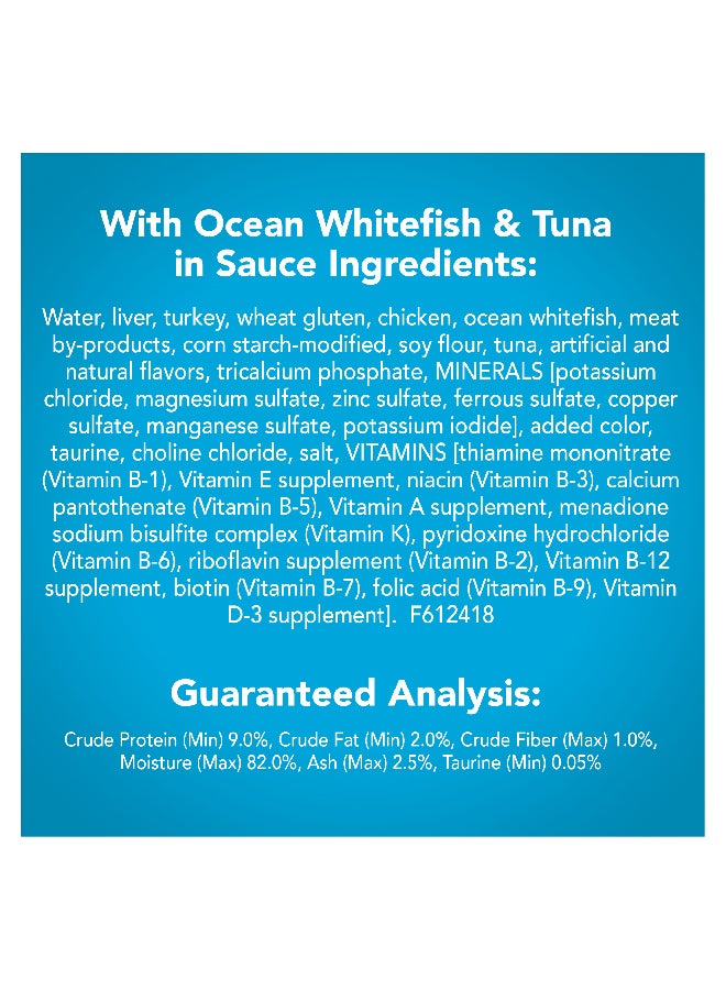 Friskies Shreds With Ocean Whitefish And Tuna In Sauce Multicolour 156grams - v1630038665/N12274110A_2