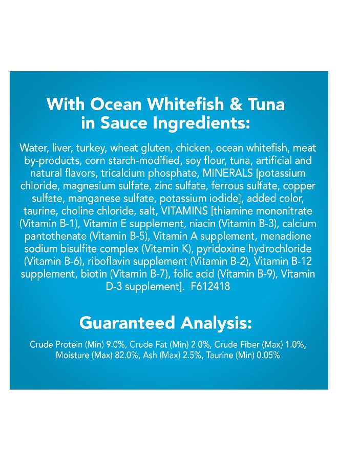 PURINA Friskies Shreds With Ocean Whitefish And Tuna In Sauce Multicolour 156grams - Image 2