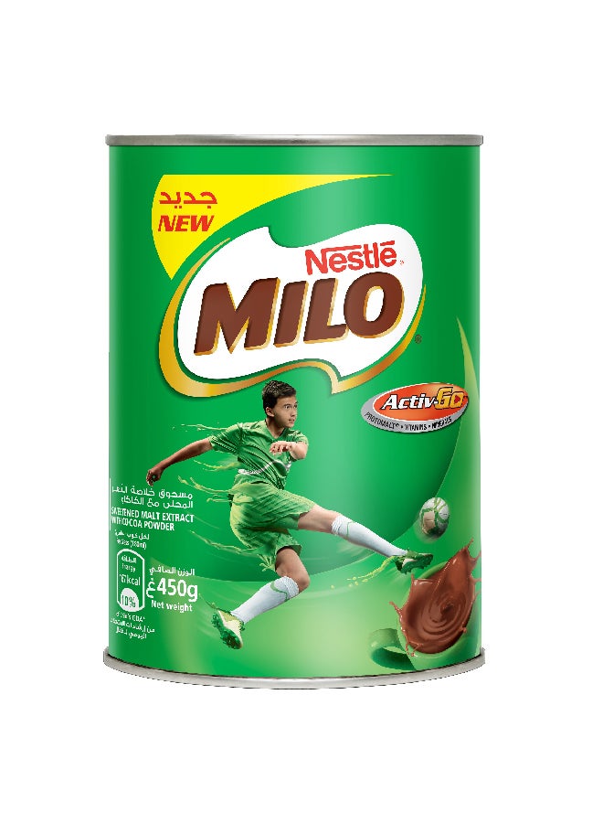 Milo Energy Chococlate Drink Tin 450grams - Image 1