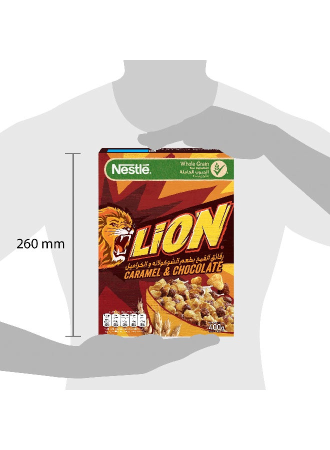 Lion - Caramel And Chocolate Breakfast Cereal 400grams - Image 1