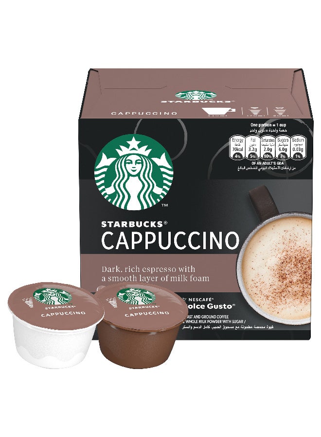 Starbucks - Dolce Gusto 12 Pods Cappuccino 120grams - Image 1