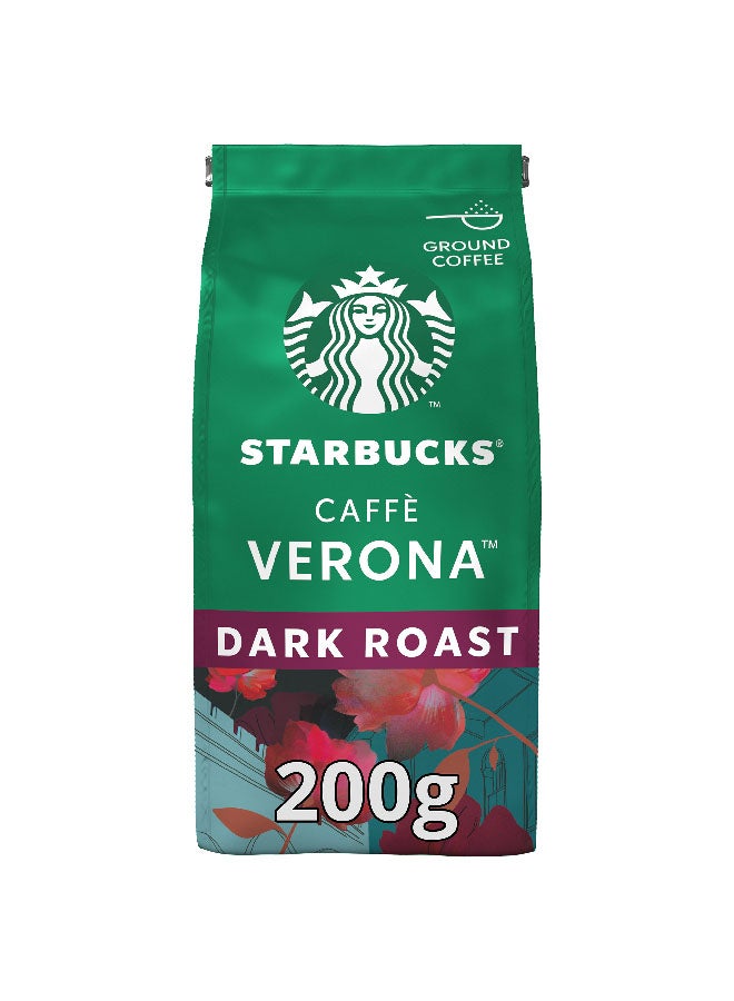 Starbucks Cafe Verona Dark Ground Arabica Coffee 200grams  - Image 1