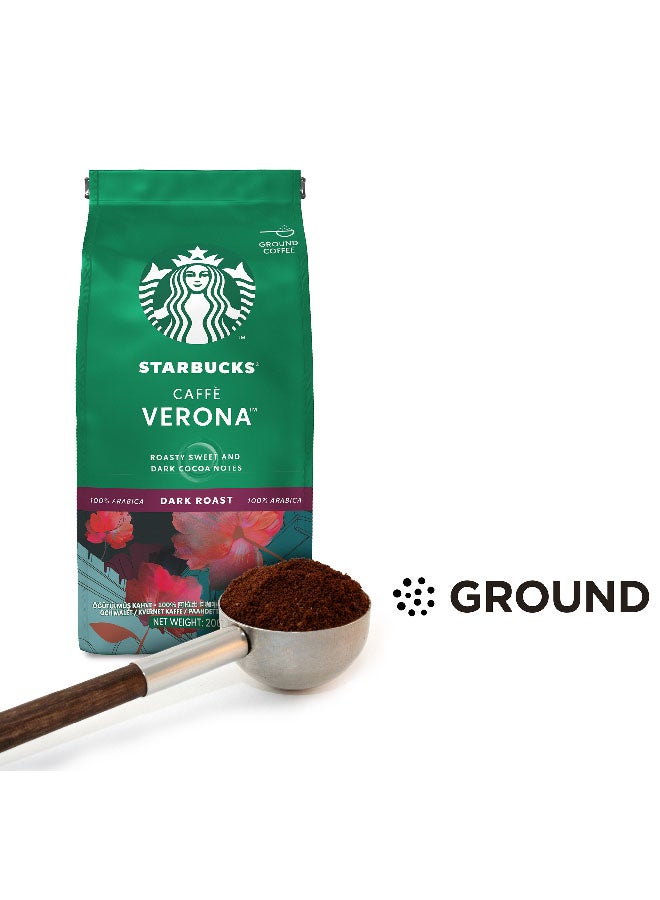Starbucks Cafe Verona Dark Ground Arabica Coffee 200grams  - Image 2