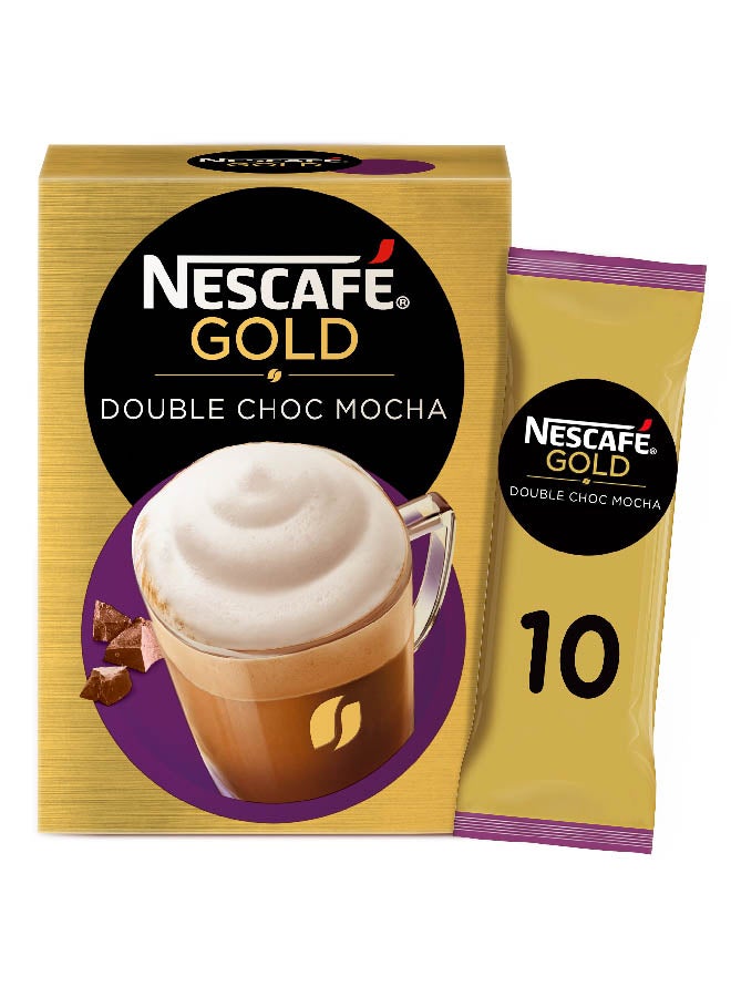 Nescafe - Gold Double Choc Mocha Instant Coffee Mix 10 Sachets 23grams - Image 1