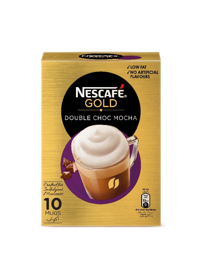 Nescafe - Gold Double Choc Mocha Instant Coffee Mix 10 Sachets 23grams - Image 1