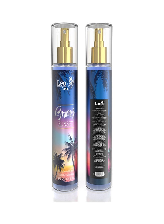 LEO Summer Sunset Body Mist 250ml  - Image 2