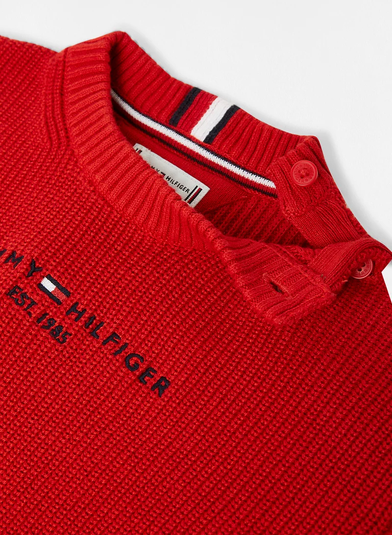 TOMMY HILFIGER Kids/Teen Essential Logo Sweater Red