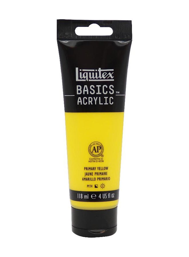 Liquitex Basics Acrylic Paint Primary Yellow - Image 1