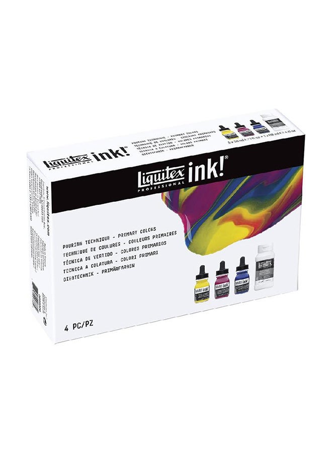 Liquitex 4-Piece Acrylic Paint Pouring Technique Set Multicolour