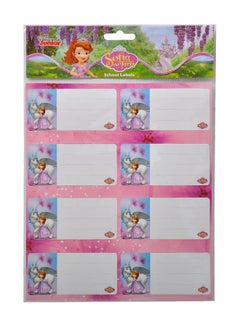 Disney Sofia The First Name Labels Multicolour 