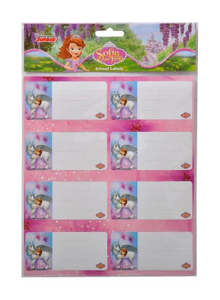 Sofia The First Name Labels Multicolour - v1630048180/N49908831A_1