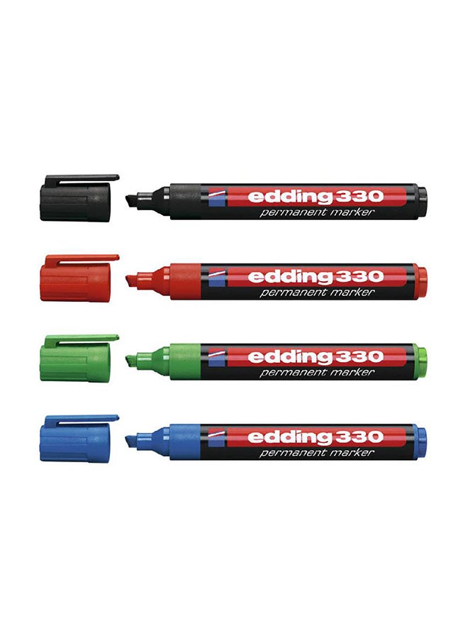 إدينغ مجموعة أقلام ماركر دائمة مكونة من 4 قطع منتج متعدد الألوان
