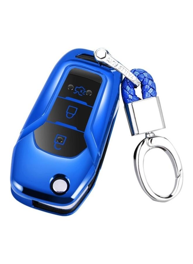 BGM Key Case With Key Ring For Ford Edge/Escort/Kuga/Mondeo/Ecosport/Focus - Image 1