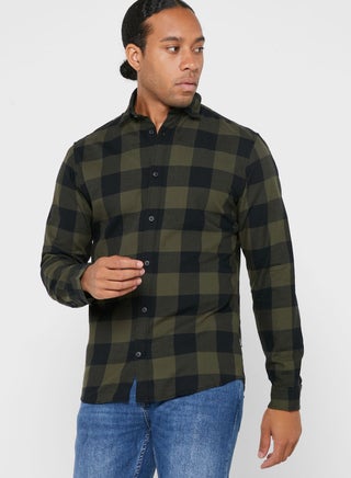 Casual Stylish Shirt Green - v1630050745/N50496398V_1