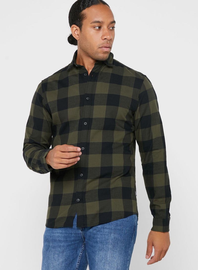 JACK & JONES Casual Stylish Shirt Green  - Image 1