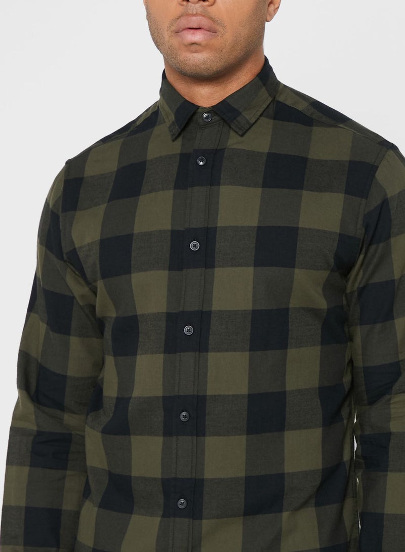 JACK & JONES Casual Stylish Shirt Green  - Image 3