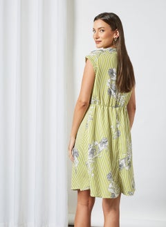 OFFROAD Casual Mini Dress Green  - Image 3