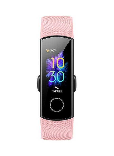 Band 5 Smart Watch 0.95 Inch Large AMOLED Color Display Pink