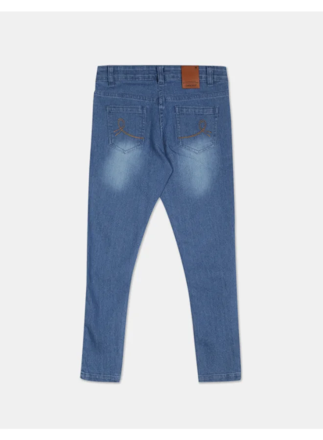 Cherokee Elegant Girls Casual Cotton Jeans Blue