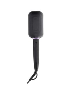 Philips Heated Straightening Brush BHH880, 2 Years Warranty Black/Violet  - Image 2