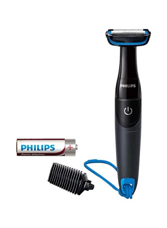 Philips Battery Operated Body Groomer Black/Blue  - Image 1