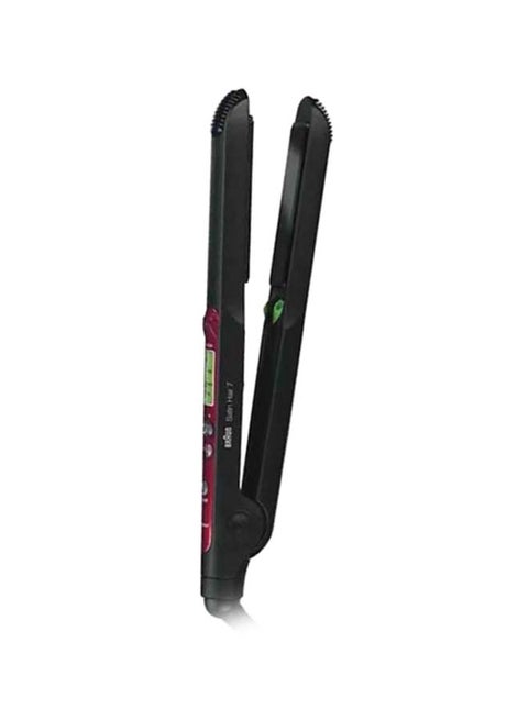 H. Straightener  ES 3 /ST 750 Moisturizing, anti colour fading / dry out / damage Ceramic.LCD - Cord Black/Red